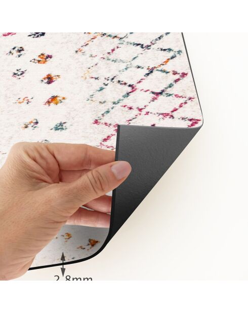 Tapis extérieur/intérieur Zaira multicolore - 100x160 cm