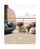 Tapis extérieur/intérieur Mandala Delhi beige - D.150 cm