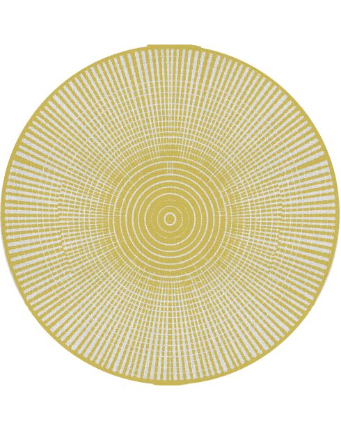 Tapis extérieur/intérieur Hanoi yellow jaune- D.150 cm