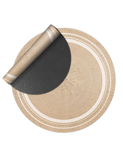 Tapis extérieur/intérieur Bangkok 2 beige - D.150 cm