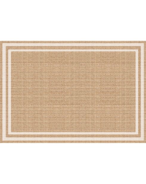 Agnan beige vloerkleed voor buiten en binnen - 140x200 cm