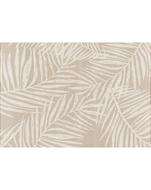 Tappeto per esterni/interni Beige Leaves - 160x230 cm