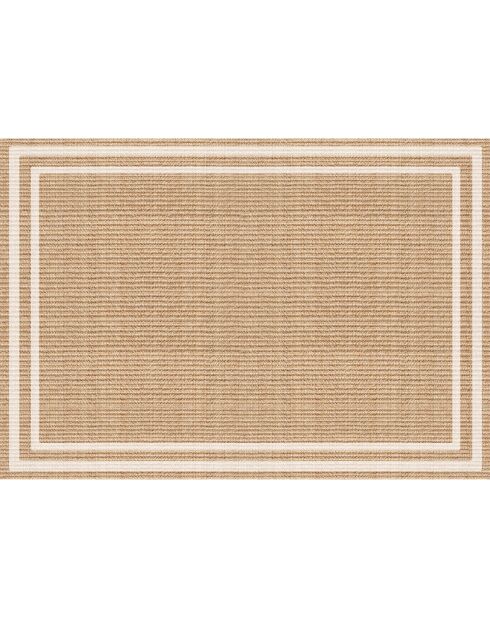 Tapis extérieur/intérieur Agnan beige - 160x230 cm