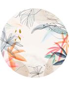Tapis extérieur/intérieur Jardín Osaka multicolore - D.200 cm