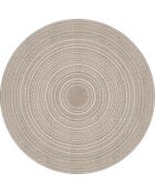 Tapis extérieur/intérieur Kamal beige - D.200 cm