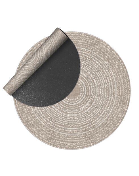 Tappeto per esterni/interni Kamal beige - D.200 cm