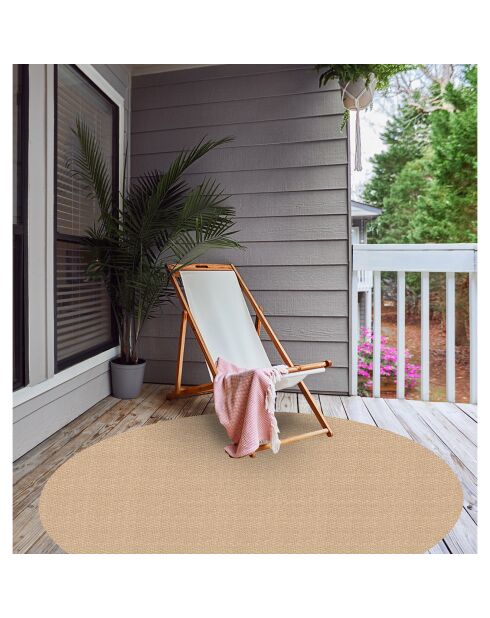 Tapis extérieur/intérieur Christopher beige - D.200 cm