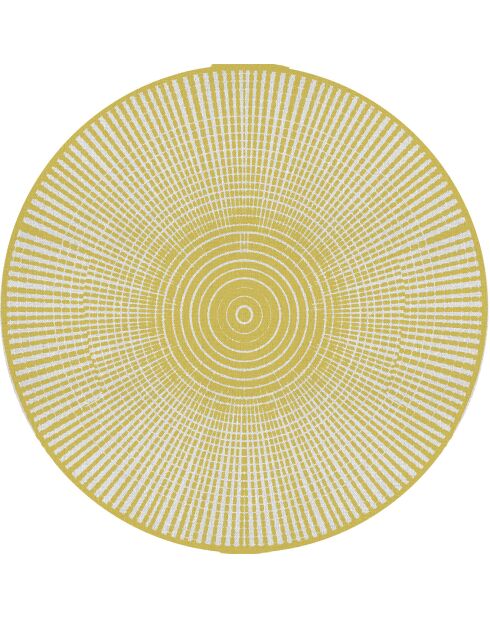 Tapis extérieur/intérieur Hanoi jaune - D.200 cm