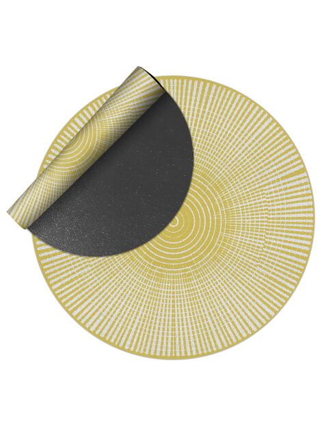 Tapis extérieur/intérieur Hanoi jaune - D.200 cm