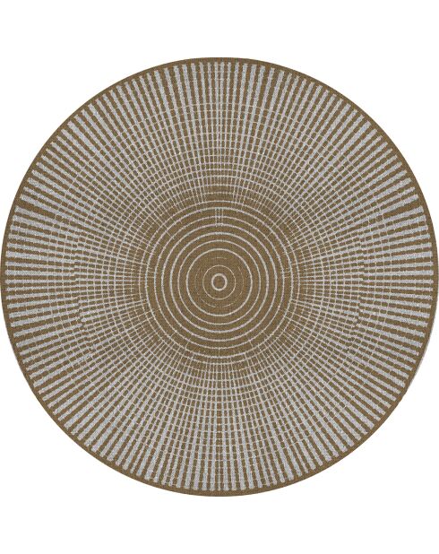 Tappeto per esterni/interni Hanoi marrone - D.200 cm