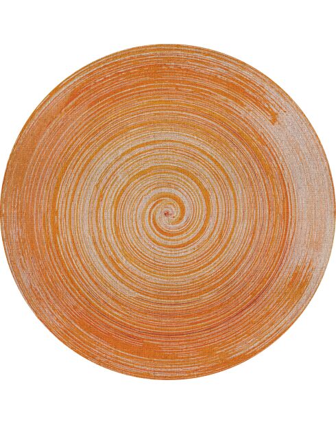 Pattaya oranjebeige vloerkleed voor buiten en binnen - D.200 cm