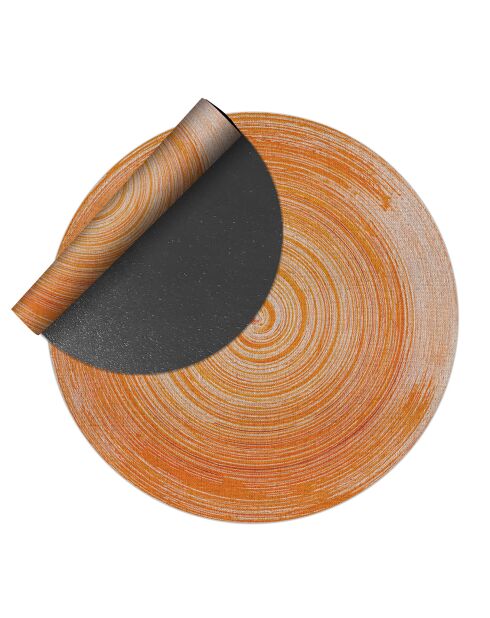 Pattaya oranjebeige vloerkleed voor buiten en binnen - D.200 cm