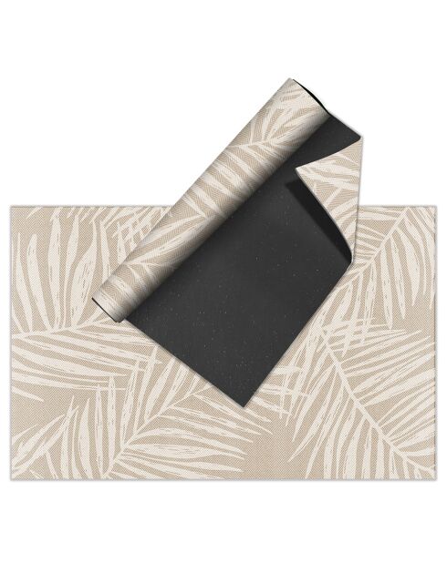 Tappeto per esterni/interni Beige Leaves - 200x266 cm