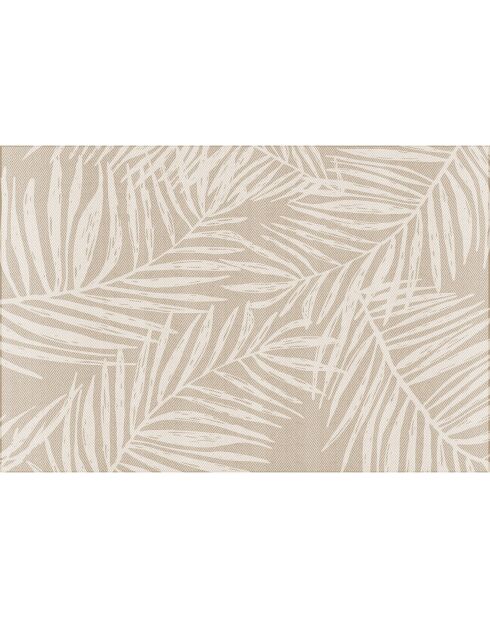 Tapis extérieur/intérieur Feuilles beige - 200x300 cm