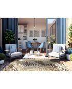 Tapis extérieur/intérieur Helechos Sepia multicolore - 200x266 cm