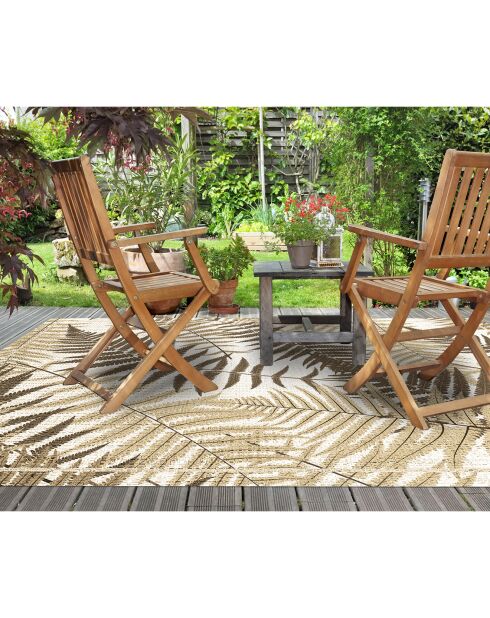 Tapis extérieur/intérieur Helechos Sepia multicolore - 200x266 cm