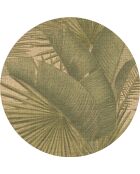 Tapis extérieur/intérieur Tropical vert- D.100 cm