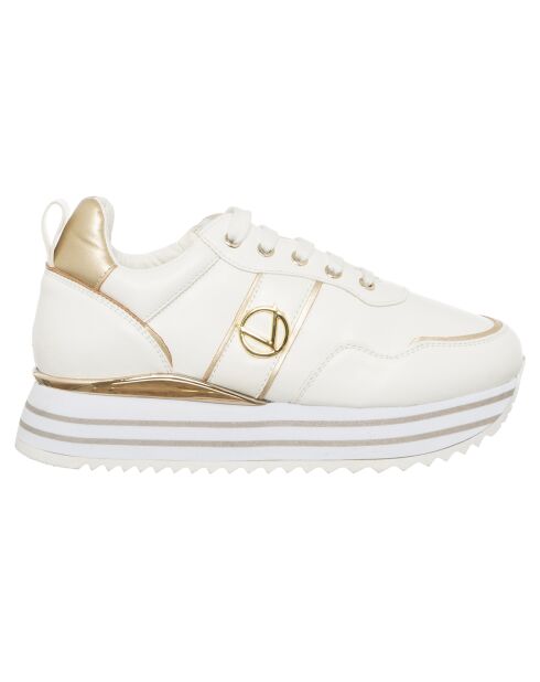 Sneakers Elio blanc/doré