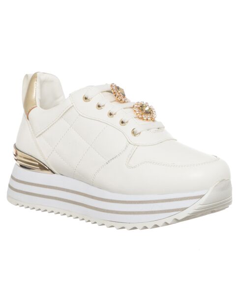 Nieuwe wit/gouden sneakers