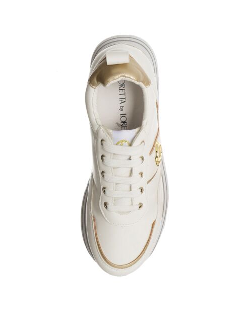 Sneakers Elio blanc/doré