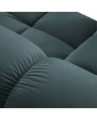 Canapé Modulable Droit en Velours Bellis 4 Places pétrole - 282x94x63 cm
