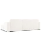 Canapé Bouclé d'angle Droit Molino 4 Places blanc - 250x170x72 cm