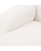 Canapé Bouclé d'angle Droit Molino 4 Places blanc - 250x170x72 cm