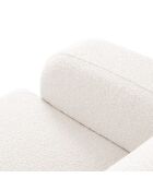 Canapé Bouclé d'angle Droit Molino 4 Places blanc - 250x170x72 cm