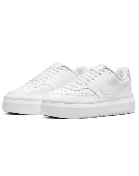 Baskets en Cuir Court Vision Alta blanches
