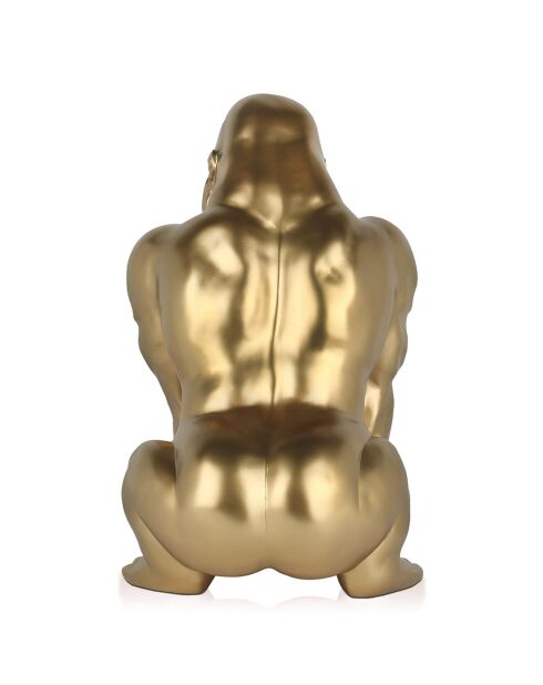 Lampe Orang-outan dorée - 38x27x25 cm