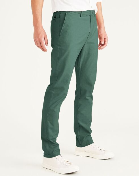 Pantalon Smart 360 Flex Chino Slim vert moyen