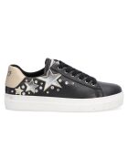 Sneakers en Cuir Chila noir/argenté