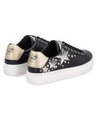 Sneakers en Cuir Chila noir/argenté