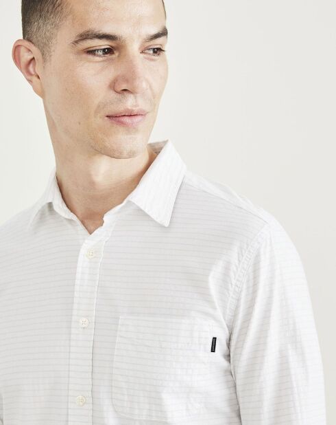 Chemise Original Slim beige/bleu