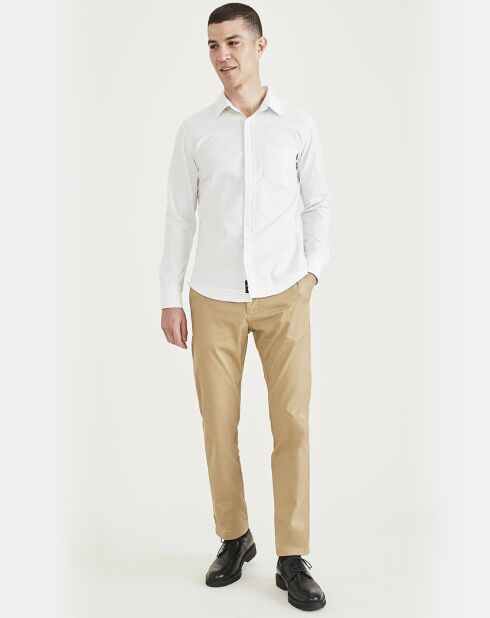 Chemise Original Slim beige/bleu