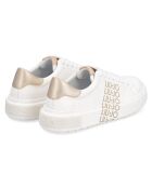 Sneakers Wania aus Leder in Weiß/Gold