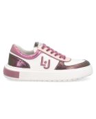 Sneakers en Cuir Sona blanc/rose