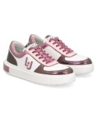 Sneakers en Cuir Sona blanc/rose