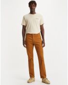 Pantalon Smart 360 Flex Alpha Slim marron clair