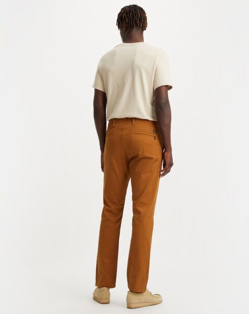 Pantalon Smart 360 Flex Alpha Slim marron clair