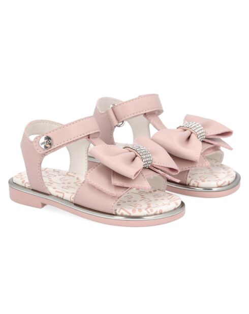 Sandales en Cuir Mini Sally rose