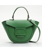 Sac à main en Cuir Votti vert - 28x21x9 cm