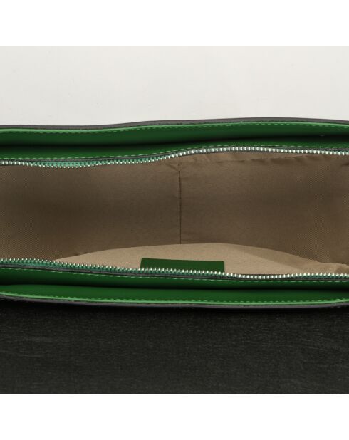 Sac à main en Cuir Votti vert - 28x21x9 cm