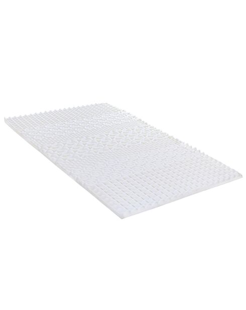 Surmatelas Mémoire de forme et Zonage de confort Nuage blanc - 90x190 cm