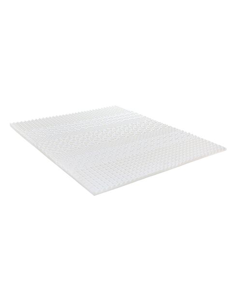 Surmatelas Mémoire de forme et Zonage de confort Nuage blanc - 140x190 cm