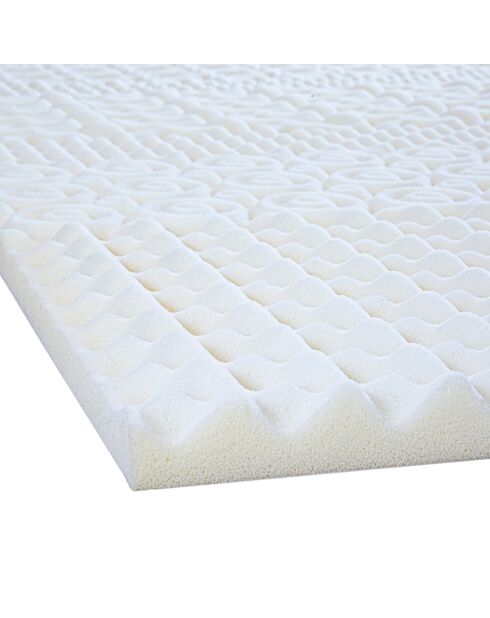 Surmatelas Mémoire de forme et Zonage de confort Nuage blanc - 140x190 cm