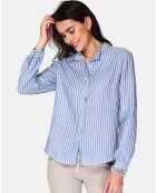 Chemise 100% Lin Anya azur