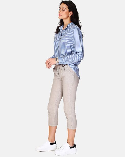Chemise 100% Lin Anya azur