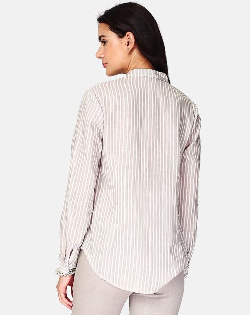 Chemise 100% Lin Anya beige