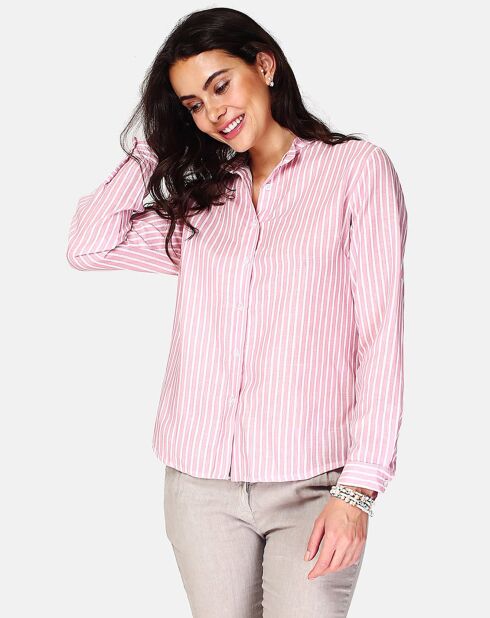 Chemise 100% Lin Anya rose